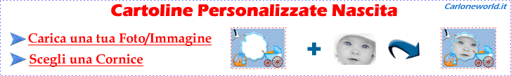 Cartoline Personalizzate Nascita: crea la Cartolina utilizzando una Tua Foto