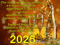 Immagine Buon 2025 con frase di Auguri